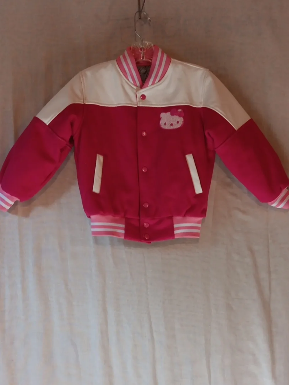 Hello Kitty Varsity Jacket.  Size 10/12?? **See Measurements